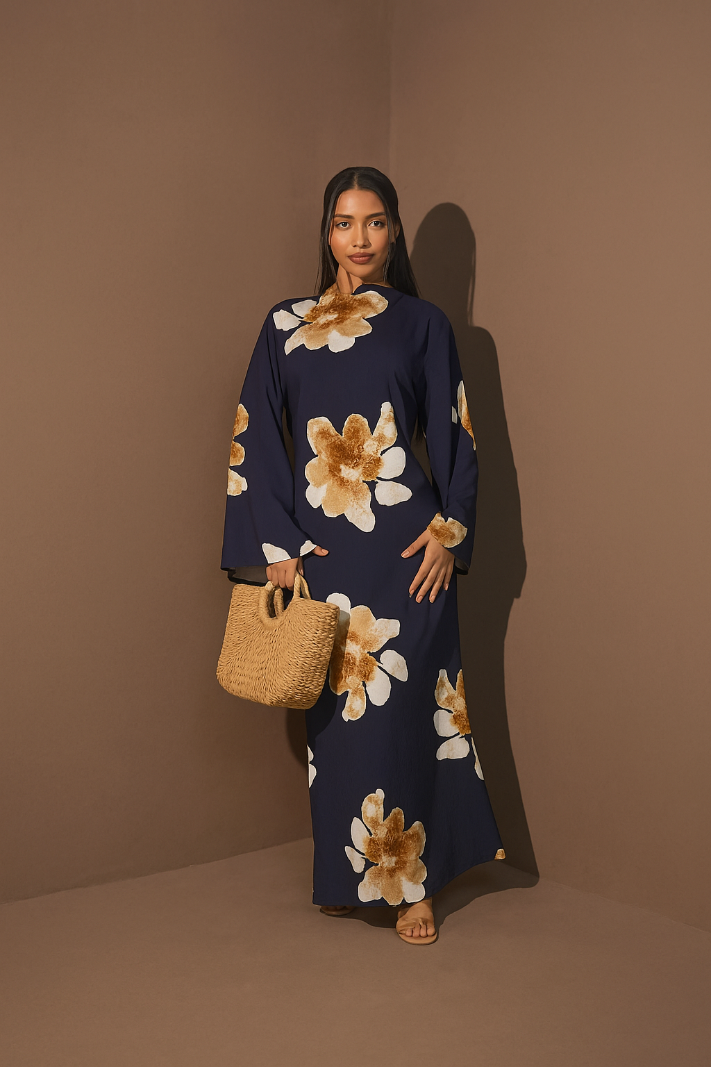 Flower Modest Dress