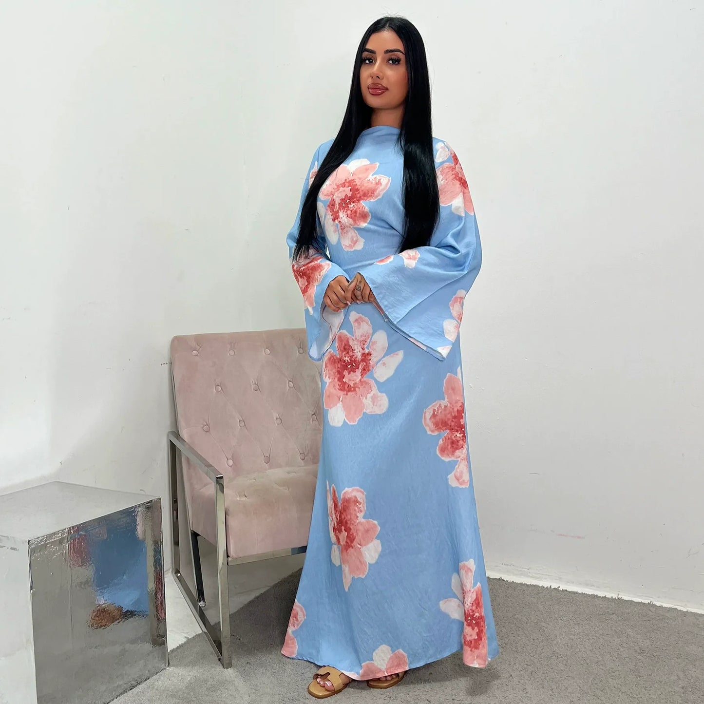 Flower Modest Dress