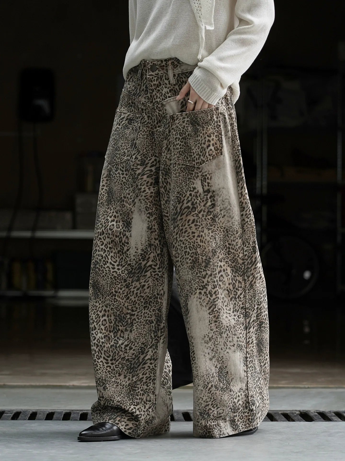 Nymera Leopard Jean