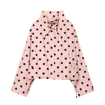 Nymera Veste Rose à Pois