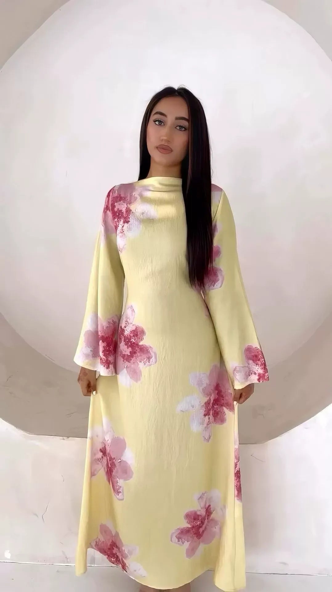 Flower Modest Dress