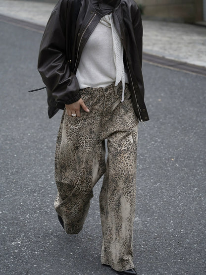 Nymera Leopard Jean