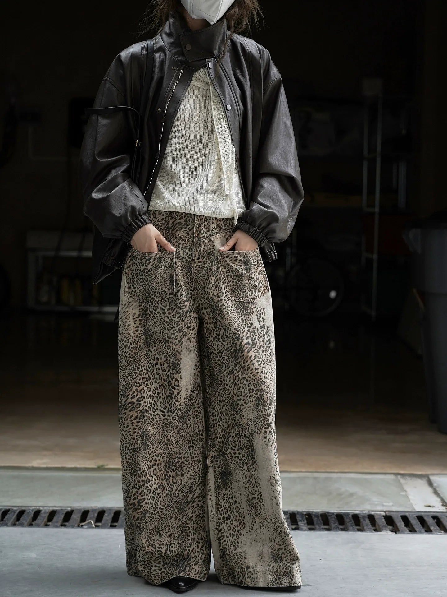 Nymera Leopard Jean
